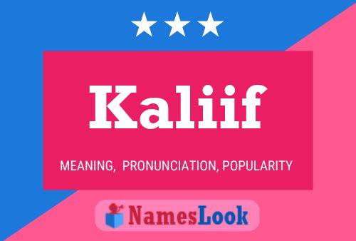 Poster del nome Kaliif