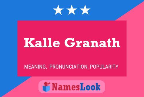 Poster del nome Kalle Granath