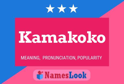 Poster del nome Kamakoko