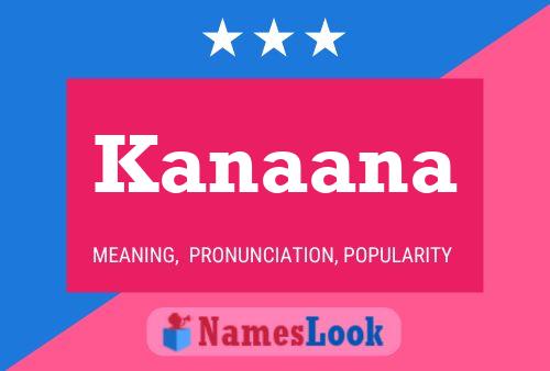 Poster del nome Kanaana