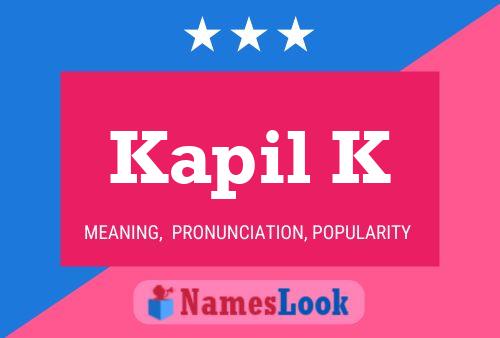 Poster del nome Kapil K