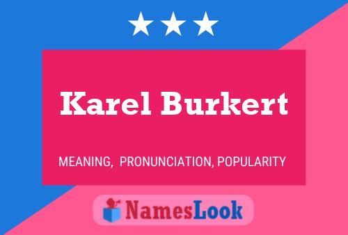 Poster del nome Karel Burkert