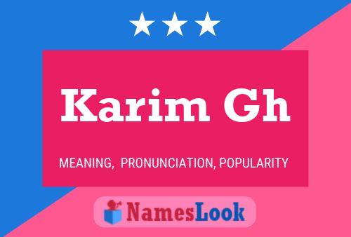 Poster del nome Karim Gh