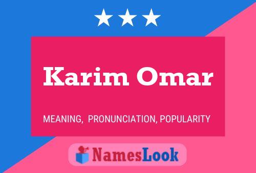 Poster del nome Karim Omar