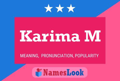 Poster del nome Karima M