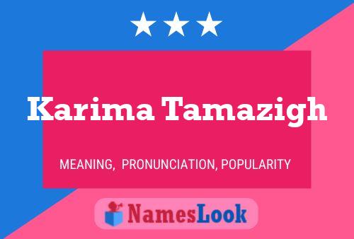 Poster del nome Karima Tamazigh