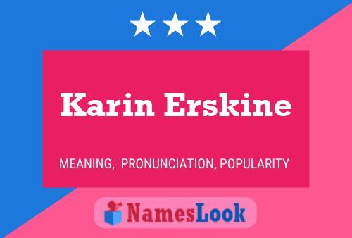 Poster del nome Karin Erskine