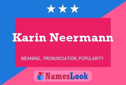 Poster del nome Karin Neermann