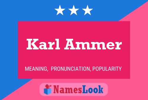 Poster del nome Karl Ammer