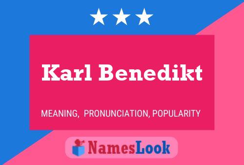 Poster del nome Karl Benedikt