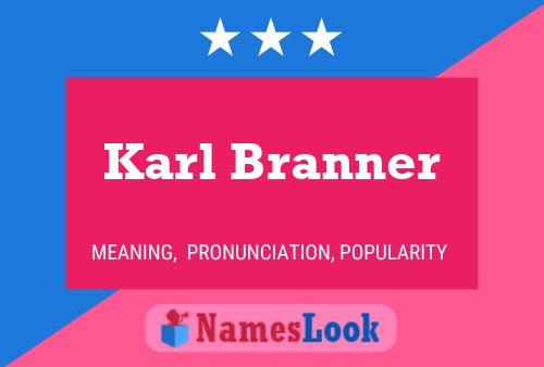 Poster del nome Karl Branner