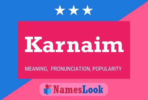 Poster del nome Karnaim