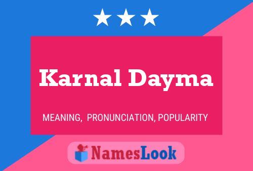 Poster del nome Karnal Dayma