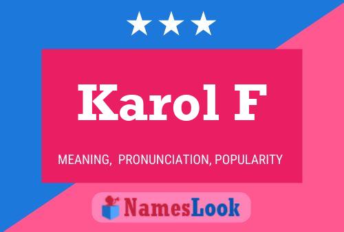 Poster del nome Karol F