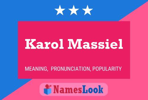 Poster del nome Karol Massiel