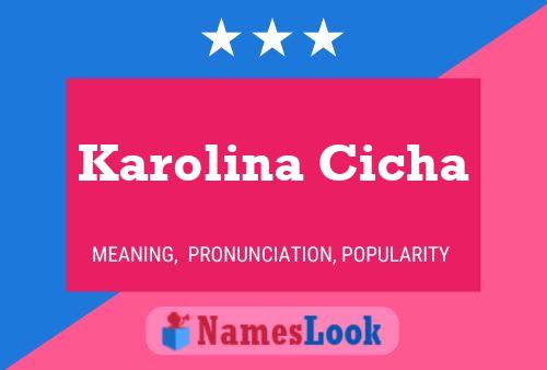 Poster del nome Karolina Cicha