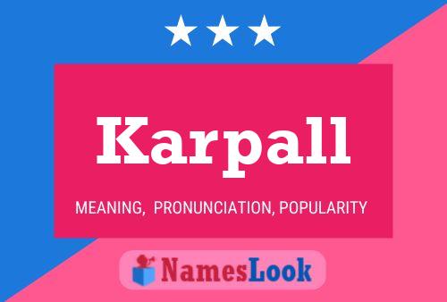 Poster del nome Karpall