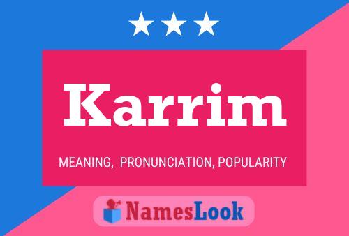 Poster del nome Karrim