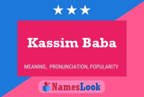 Poster del nome Kassim Baba