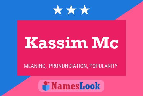 Poster del nome Kassim Mc