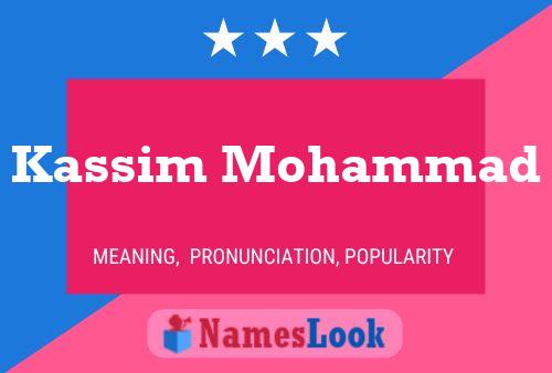 Poster del nome Kassim Mohammad