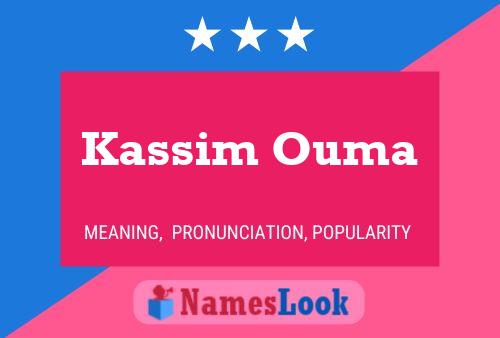 Poster del nome Kassim Ouma