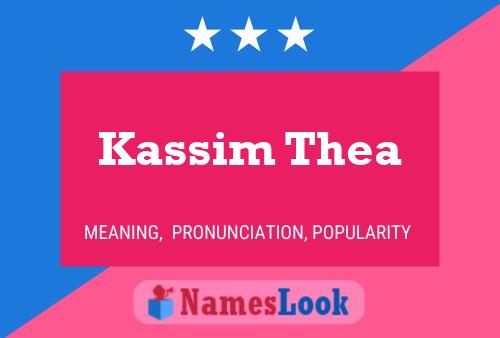 Poster del nome Kassim Thea