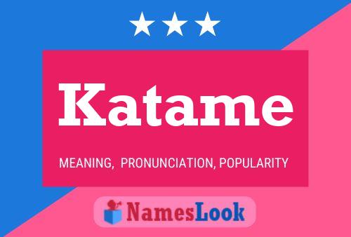 Poster del nome Katame