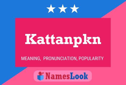 Poster del nome Kattanpkn