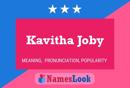 Poster del nome Kavitha Joby