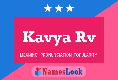 Poster del nome Kavya Rv