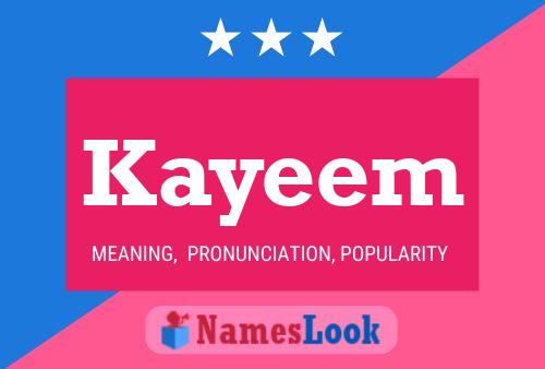 Poster del nome Kayeem