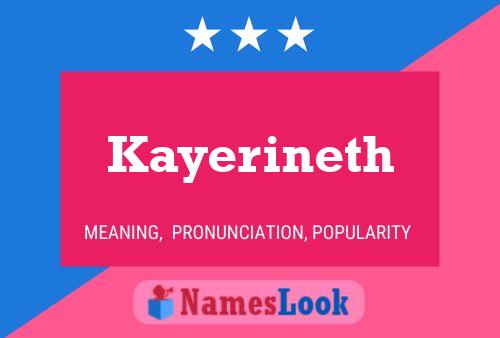 Poster del nome Kayerineth