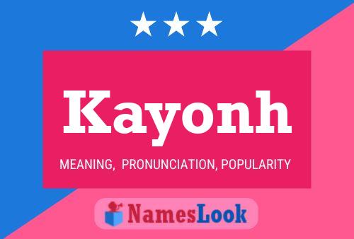 Poster del nome Kayonh