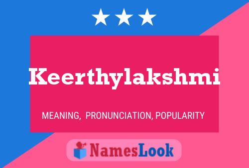 Poster del nome Keerthylakshmi