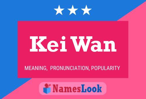 Poster del nome Kei Wan