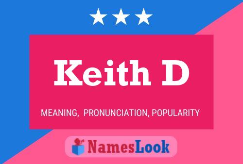 Poster del nome Keith D