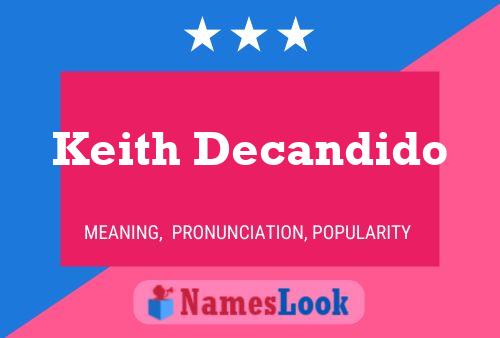 Poster del nome Keith Decandido