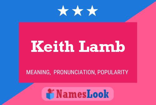 Poster del nome Keith Lamb