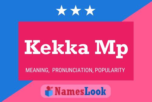 Poster del nome Kekka Mp