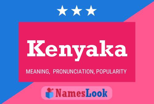 Poster del nome Kenyaka