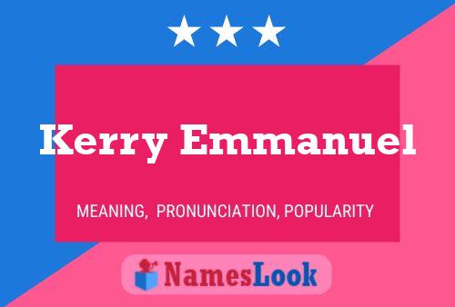 Poster del nome Kerry Emmanuel