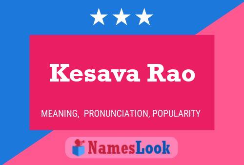 Poster del nome Kesava Rao