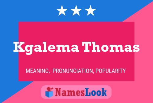 Poster del nome Kgalema Thomas