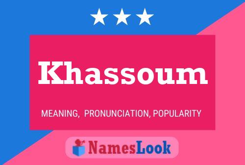 Poster del nome Khassoum