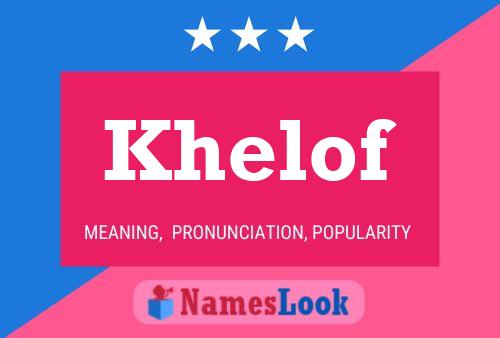 Poster del nome Khelof