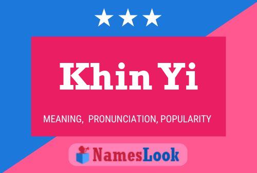 Poster del nome Khin Yi