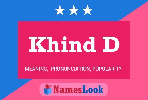 Poster del nome Khind D