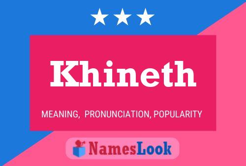 Poster del nome Khineth