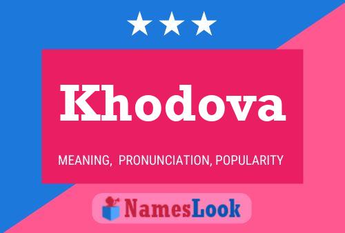 Poster del nome Khodova